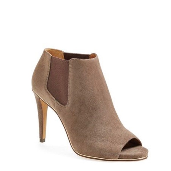 Coach Shoes - Coach Adrianna peeptoe suede bootie